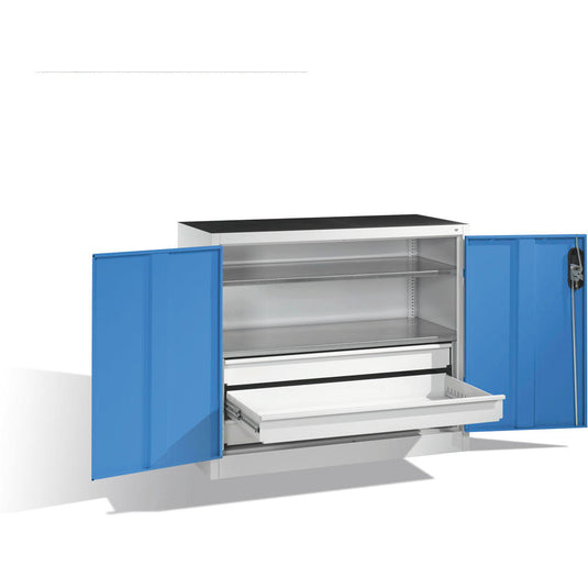 Werkplaatskast • Materiaalkast • Ladeblok onder • Hoogte 1000 mm