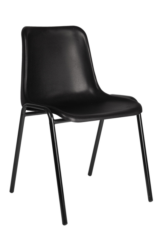Kantinestoel • Nika • Zwart frame
