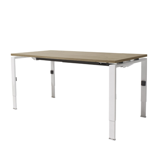 Lineo | Verstelbare bureau • Wit onderstel