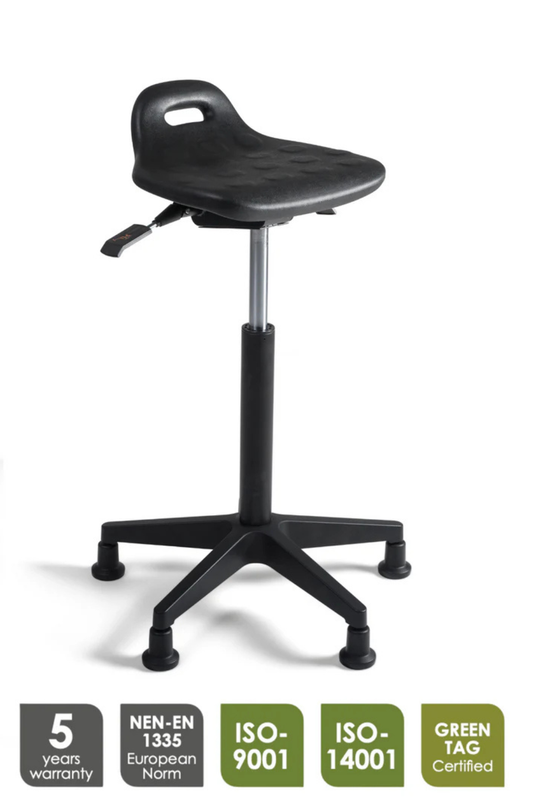 Stahulp Stool 210 • PU Zitting • Kunststof onderstel • Glijdoppen