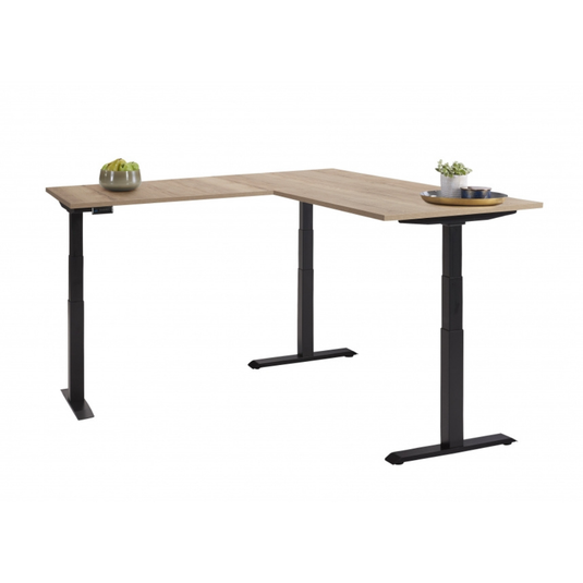 Elektrische zit-sta bureau • Hoekopstelling (L-vorm)