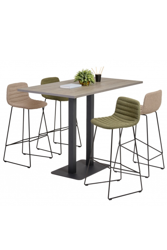 Barkruk Riva • Antraciet zwart