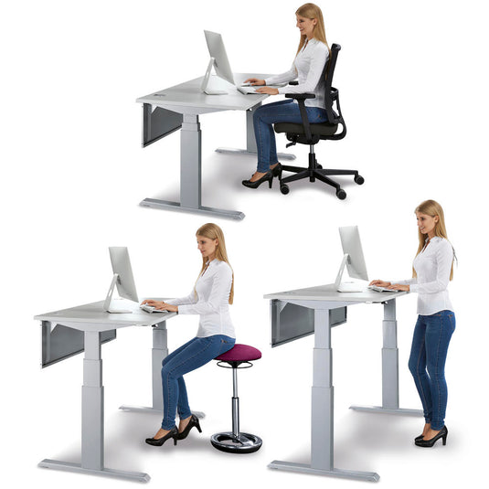 Zit-sta hoogteverstelbare bureau • Cockpit Multi M Pro