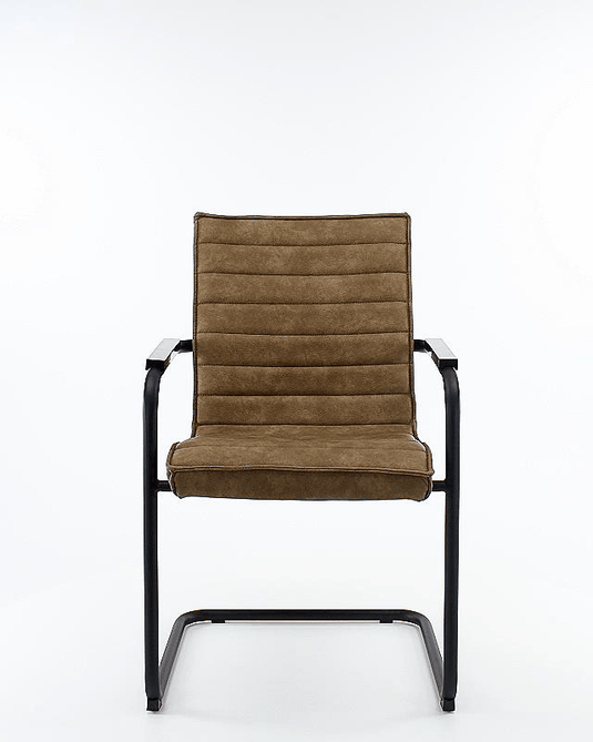 Stoel Sera • Sledeframe • Cognac