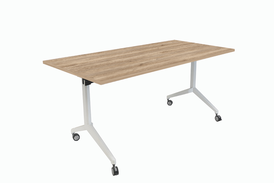 Klaptafel Folda • Verrijdbaar • Wit onderstel