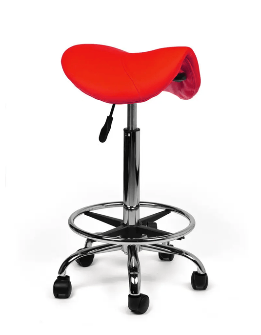 Zadelkruk met voetring • Rood • Hoog
