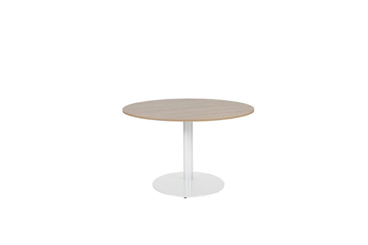 Vergadertafel Stella • Rond • Wit onderstel