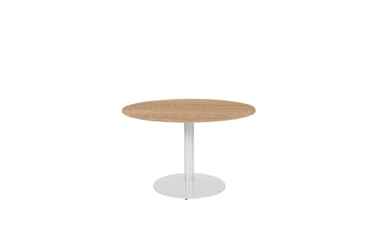 Vergadertafel Stella • Rond • Wit onderstel