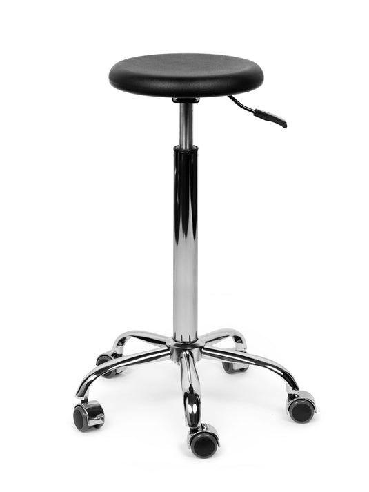 Tabouret PU • Zwart • Hoog