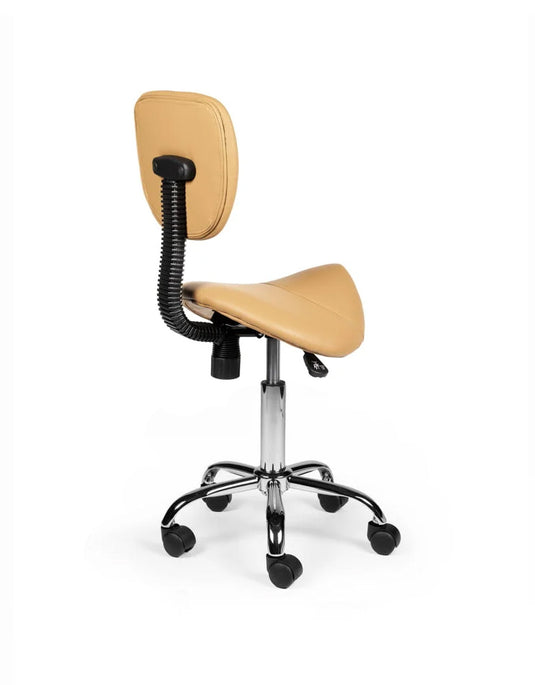 Zadelkruk met rugleuning • Beige • Laag
