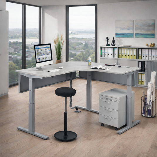 Zit-sta hoogteverstelbare hoekbureau • XXL Multi M Pro