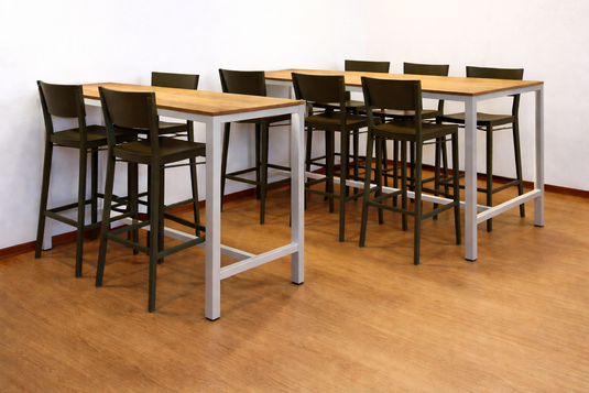 Bartafel Domino • Aluminium onderstel