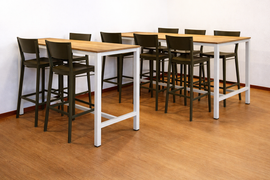 Bartafel Domino • Wit onderstel