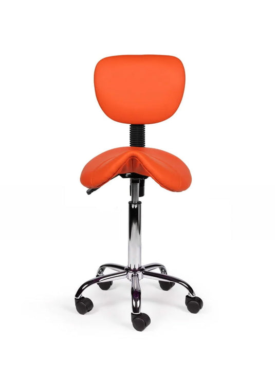 Zadelkruk met rugleuning • Oranje • Standaard