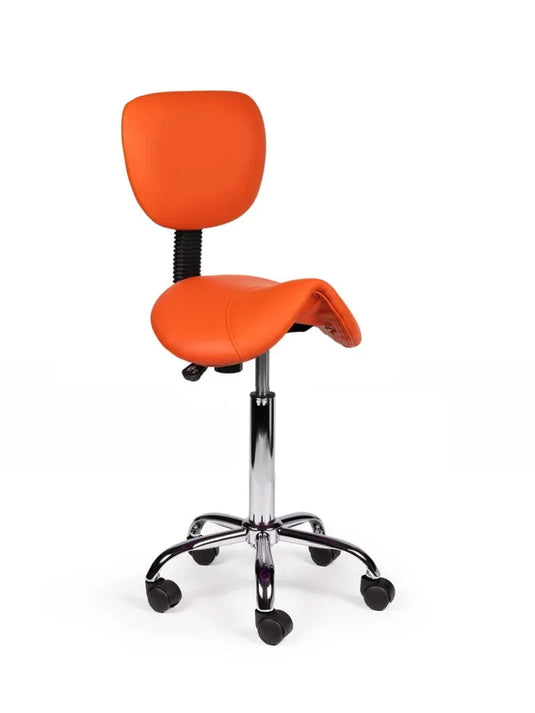 Zadelkruk met rugleuning • Oranje • Standaard