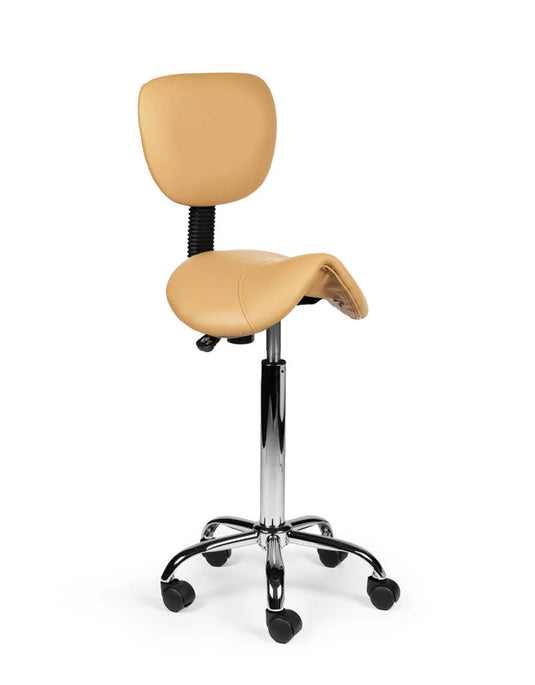 Zadelkruk met rugleuning • Beige • Hoog