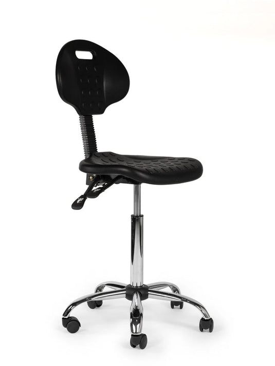 Werkplaatsstoel • Zwart • Laag/Standaard/Hoog