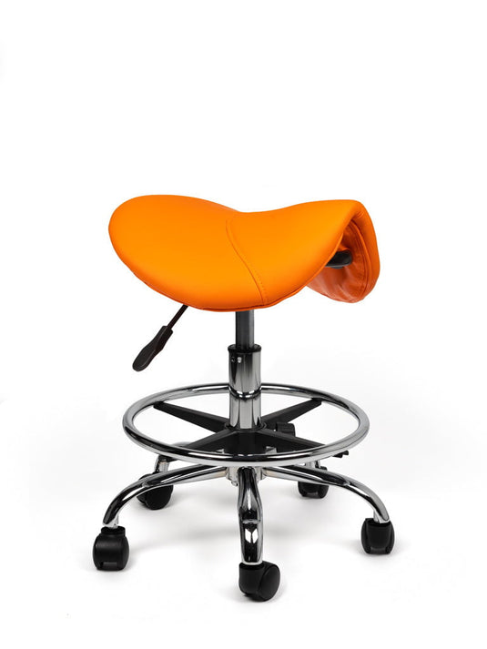 Zadelkruk met voetring • Oranje • Laag