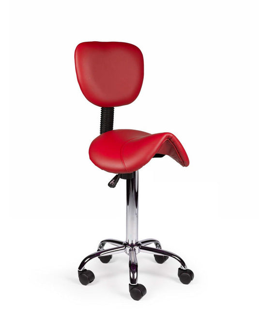 Zadelkruk met rugleuning • Rood • Standaard
