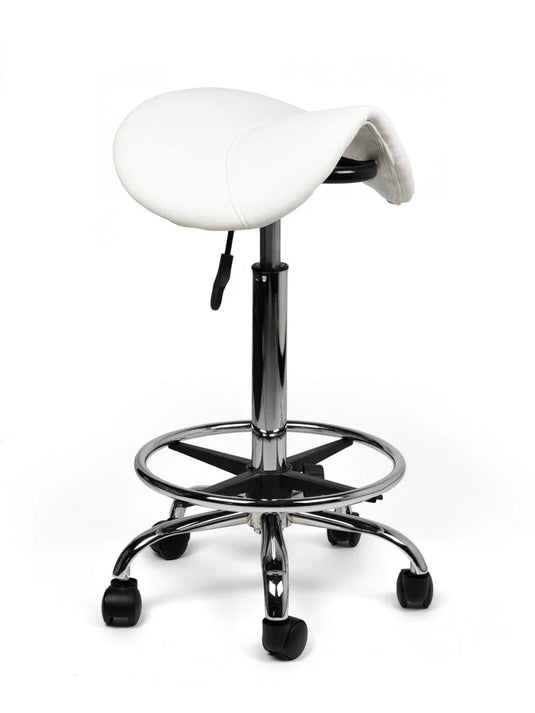 Zadelkruk met voetring • Wit • Laag/Standaard/Hoog