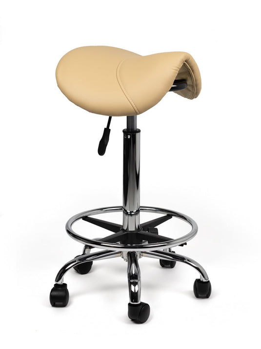 Zadelkruk met voetring • Beige • Hoog